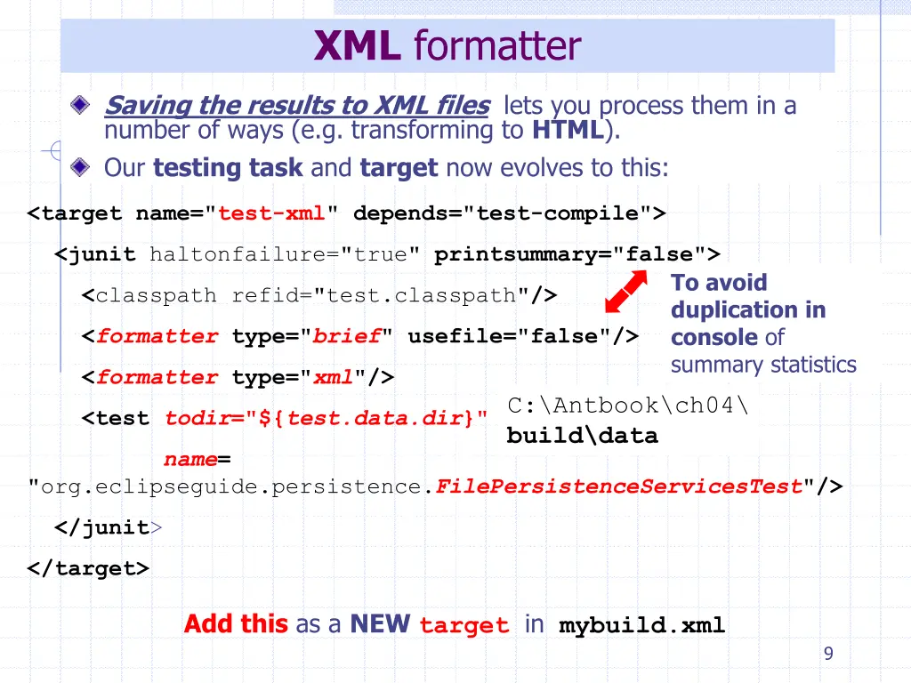 xml formatter