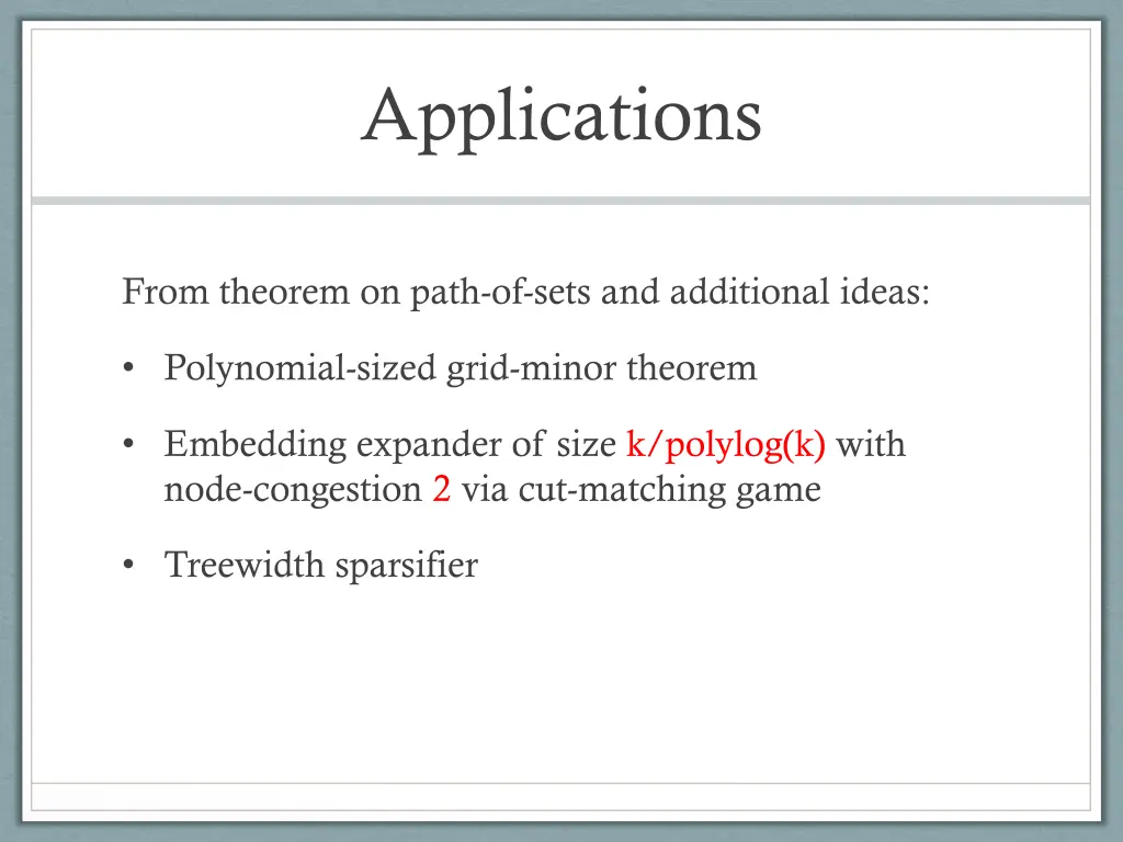 applications