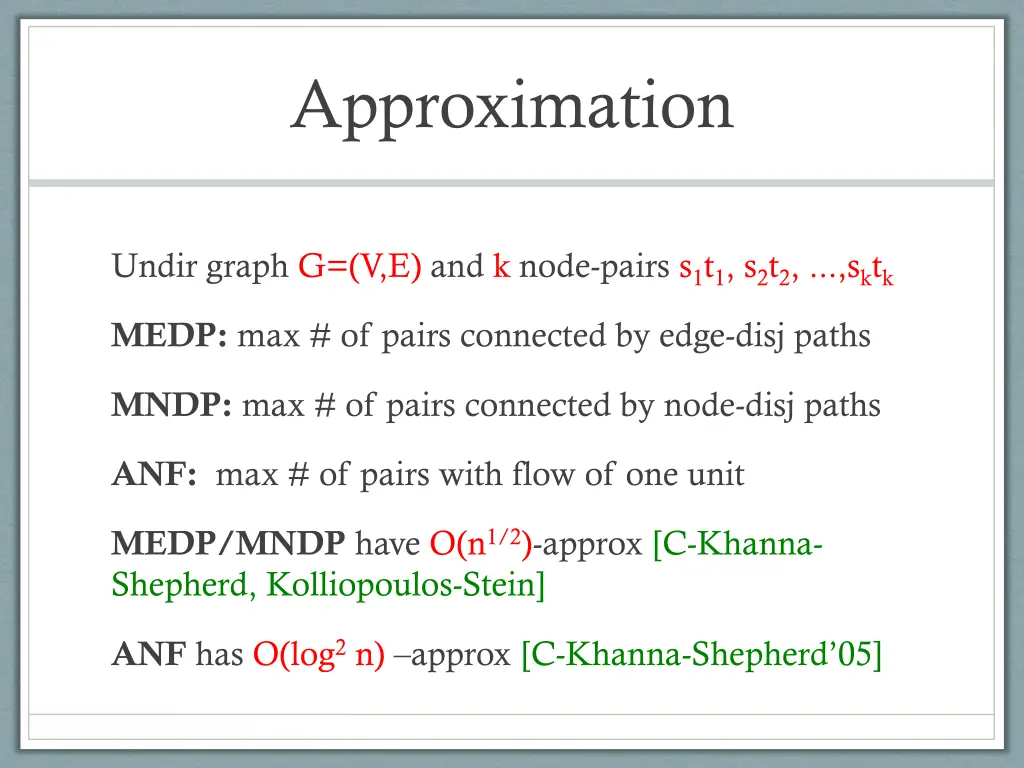 approximation