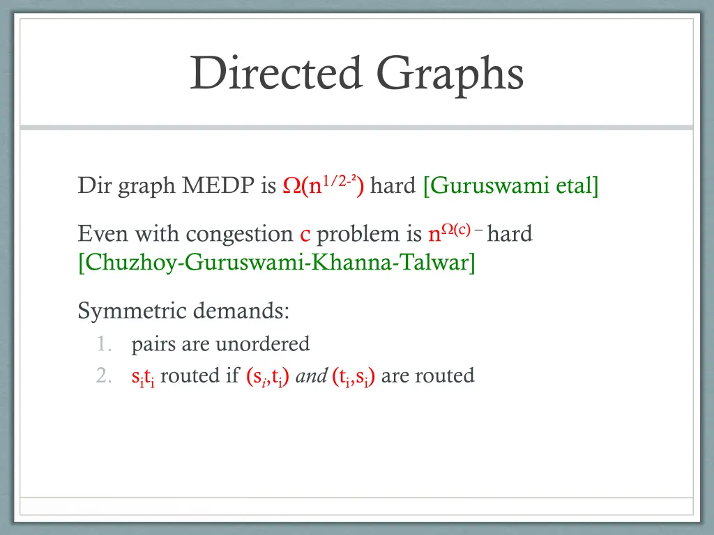 directed graphs