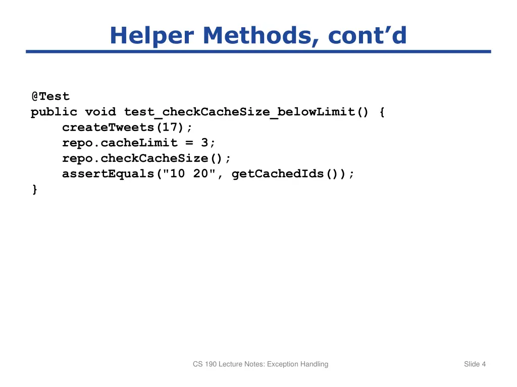 helper methods cont d