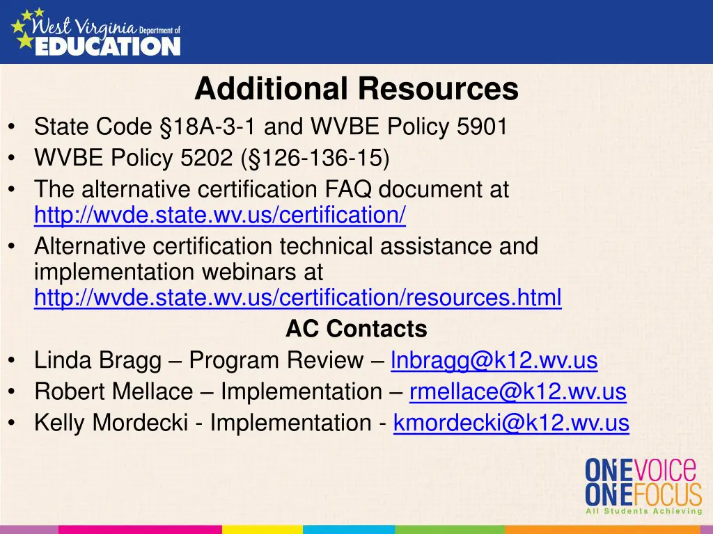 additional resources