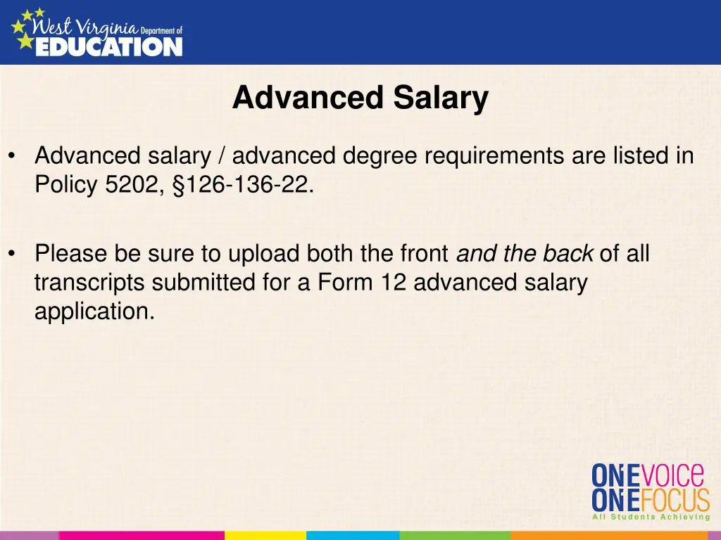 advanced salary