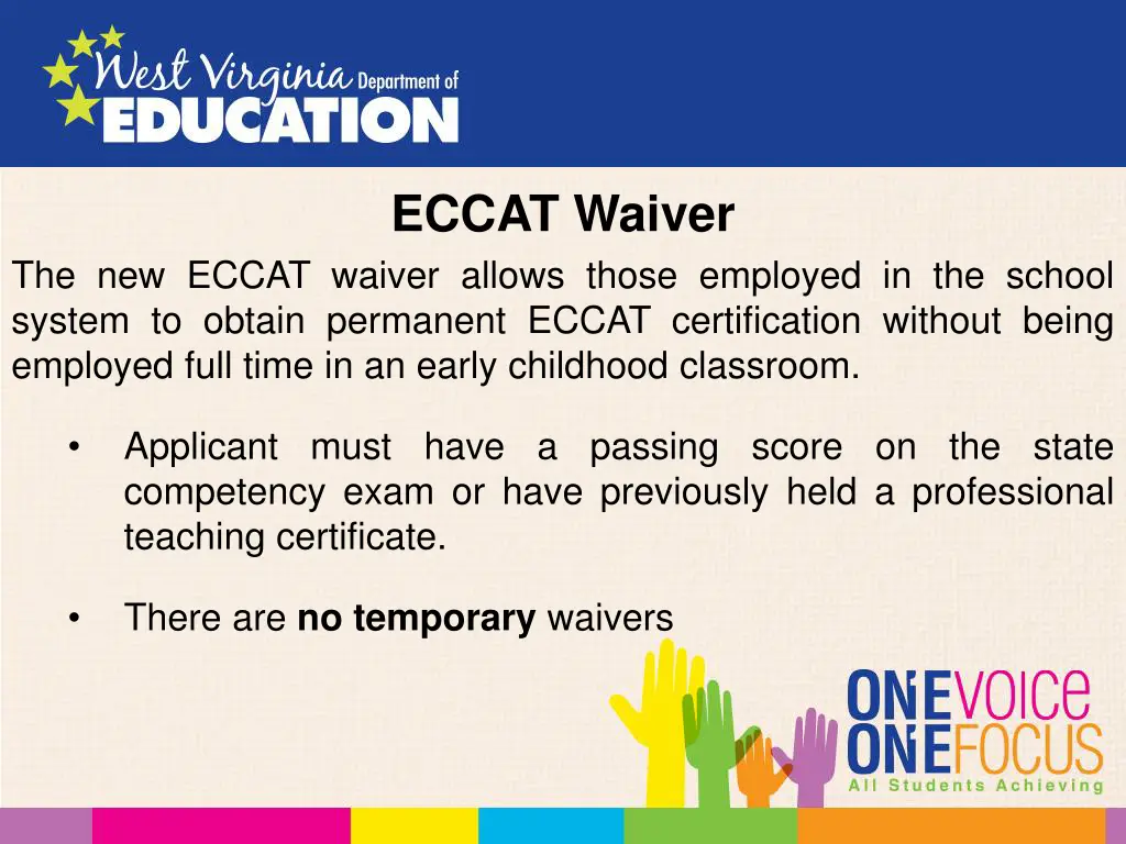 eccat waiver