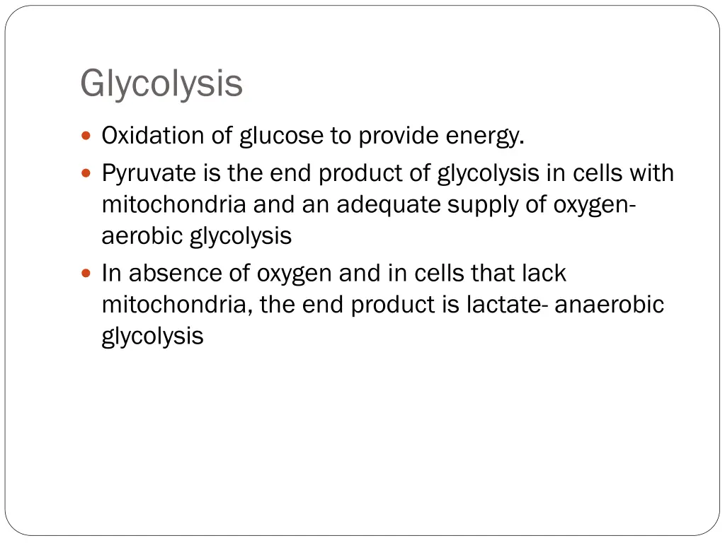 glycolysis