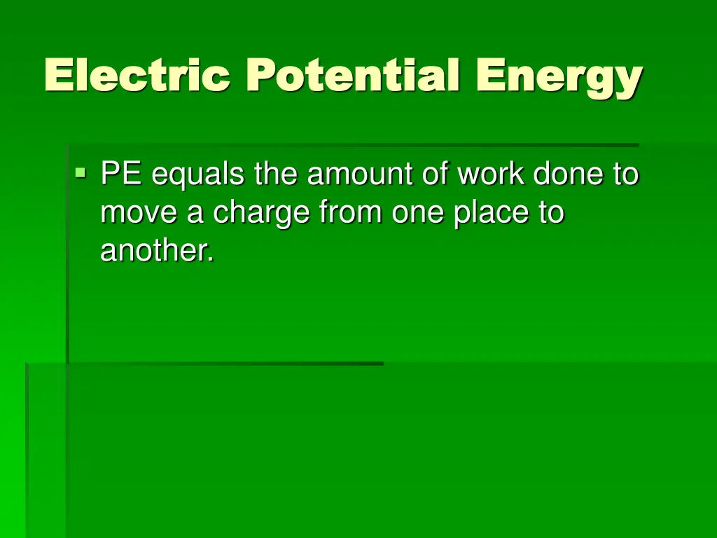 electric potential energy electric potential 3
