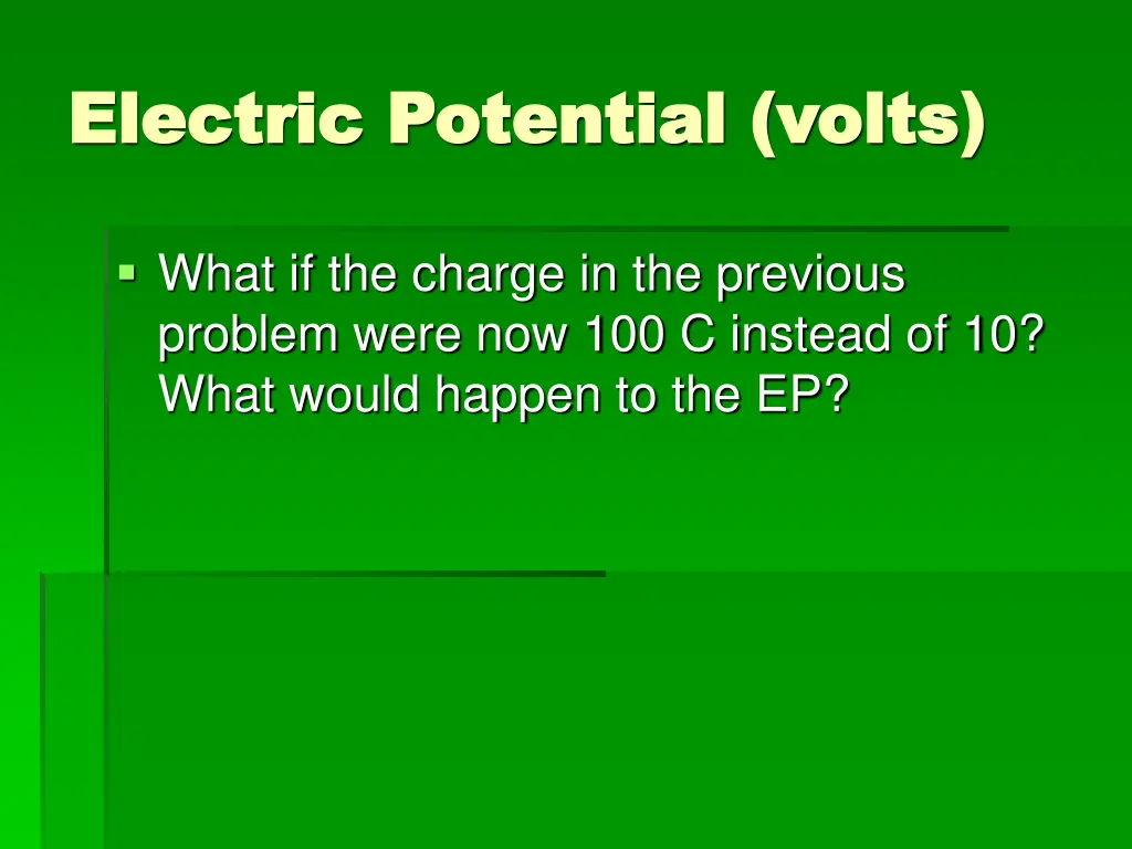 electric potential volts electric potential volts 3
