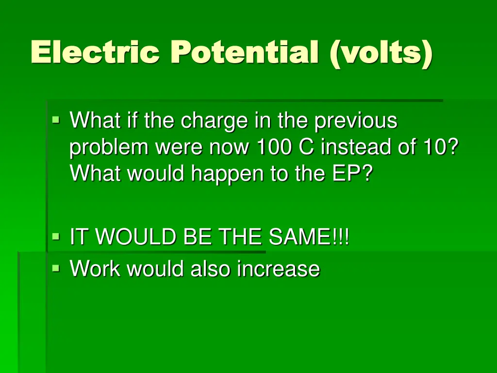 electric potential volts electric potential volts 4