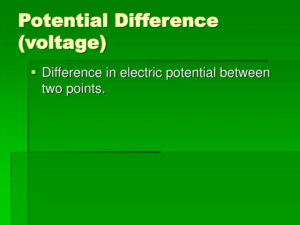 potential difference potential difference voltage