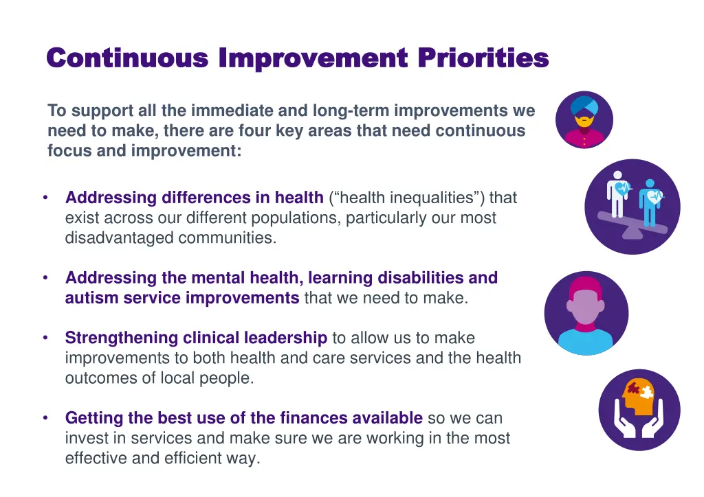 continuous improvement priorities continuous