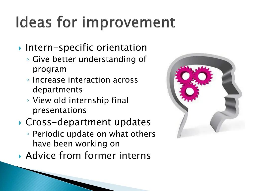 intern specific orientation give better