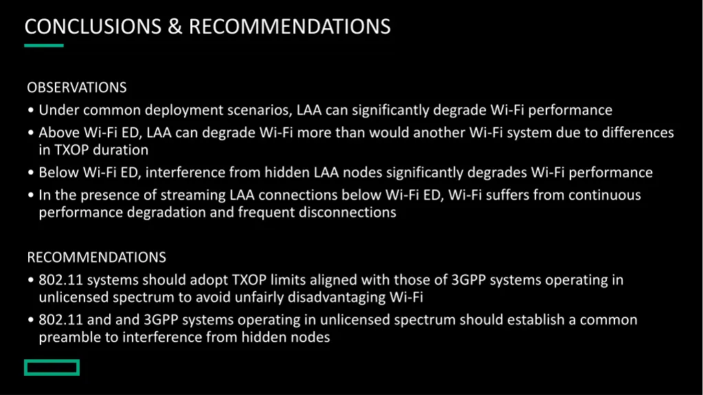 conclusions recommendations