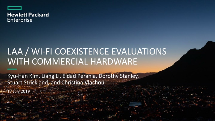 laa wi fi coexistence evaluations with commercial