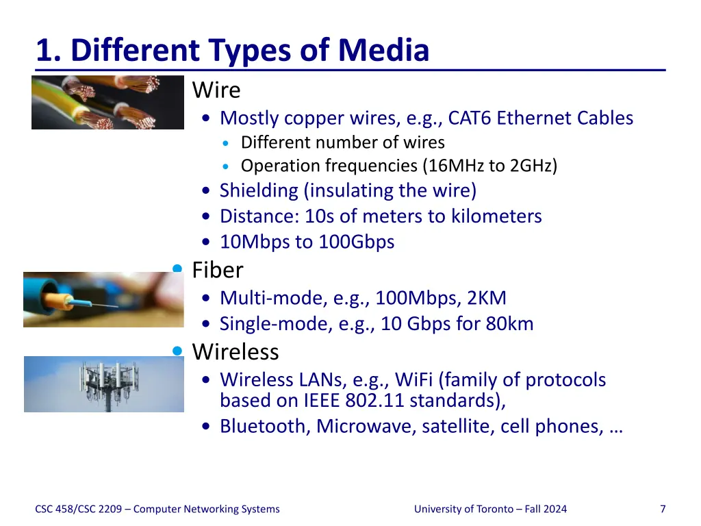 1 different types of media wire mostly copper