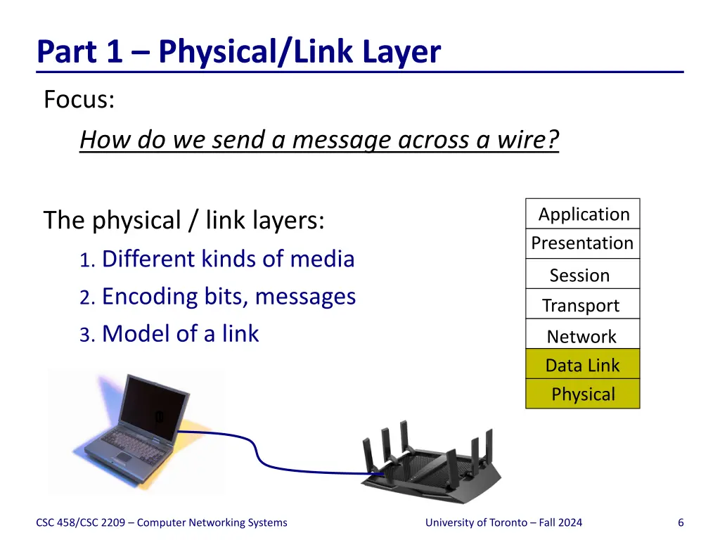 part 1 physical link layer