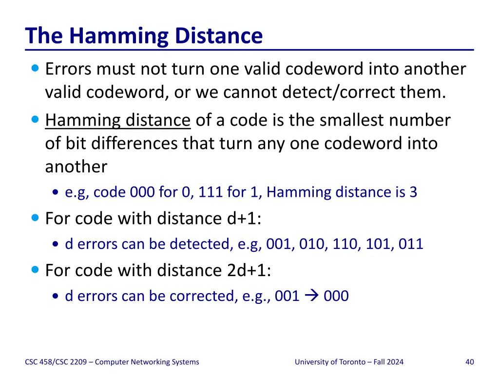 the hamming distance