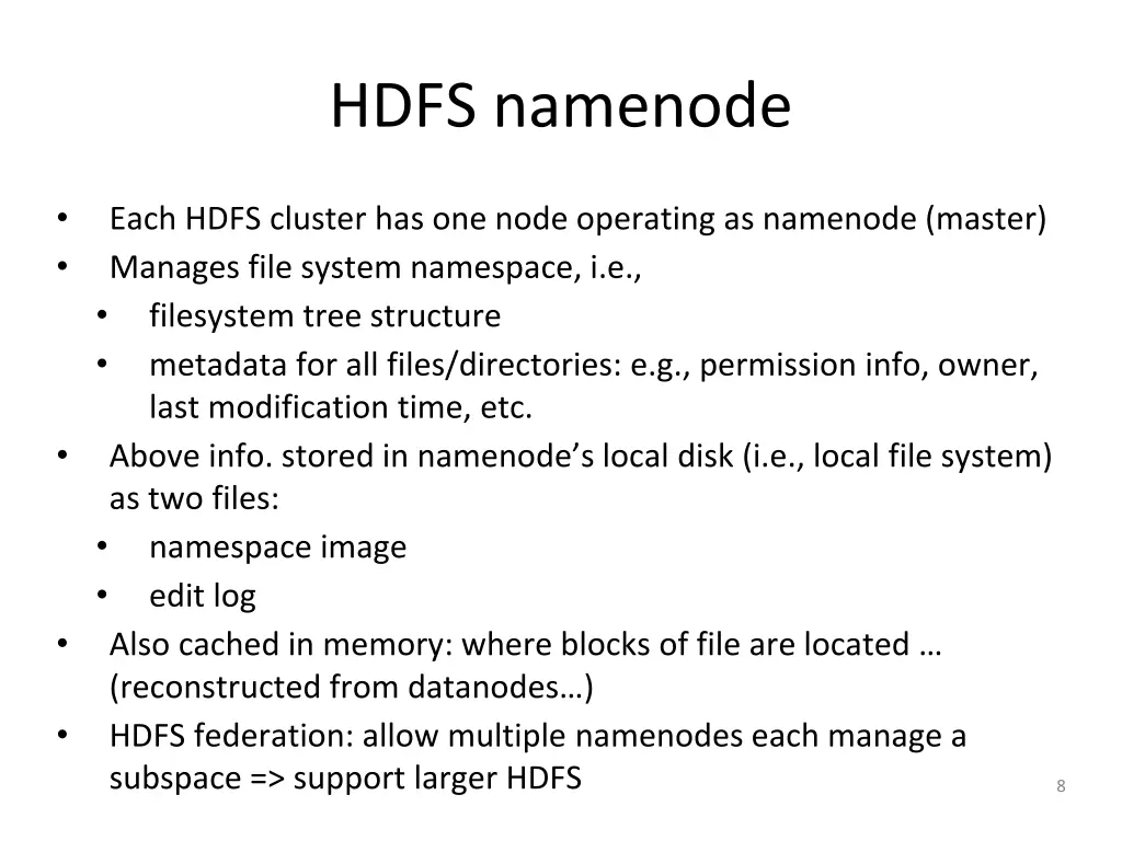 hdfs namenode