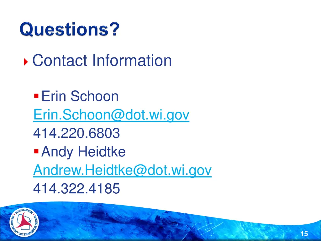 contact information