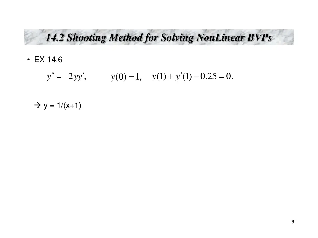 14 2 shooting method for solving nonlinear bvps 1