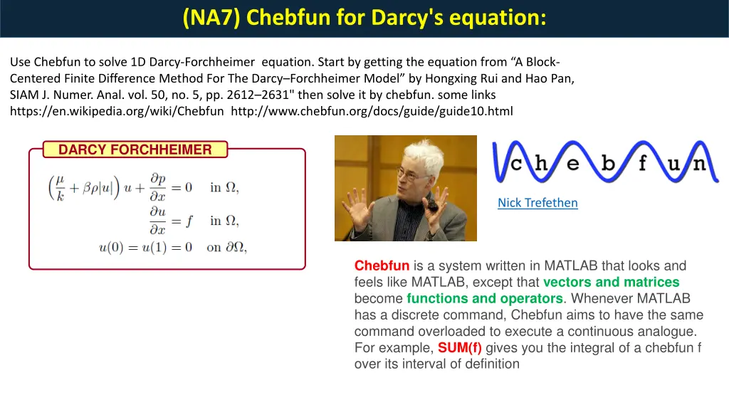 na7 chebfun for darcy s equation