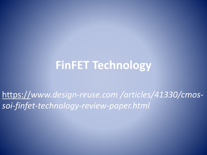finfet technology