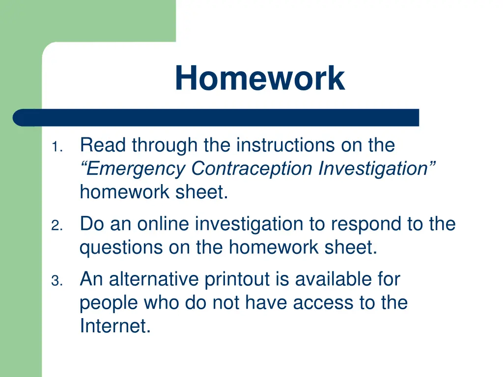 homework