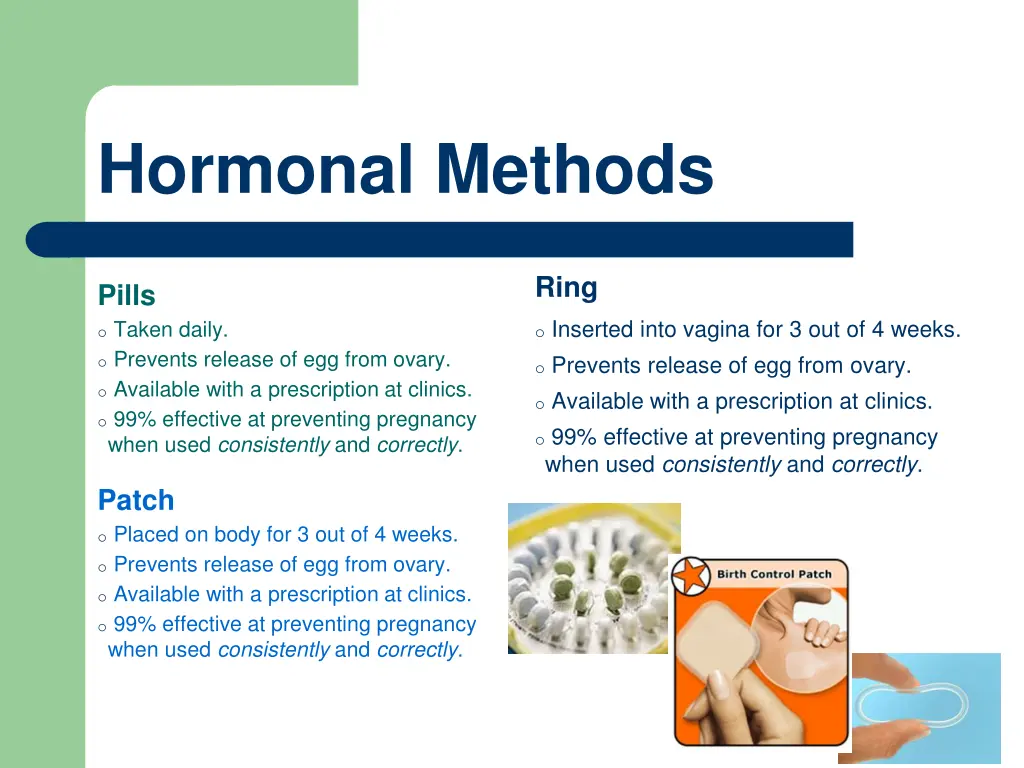 hormonal methods