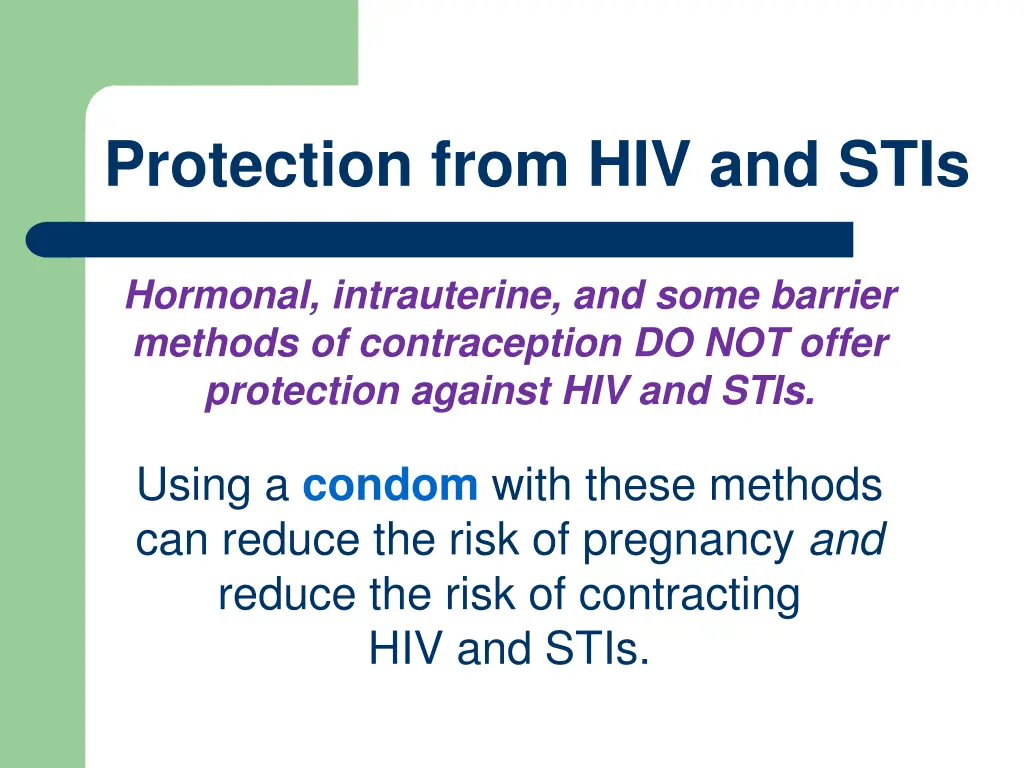 protection from hiv and stis