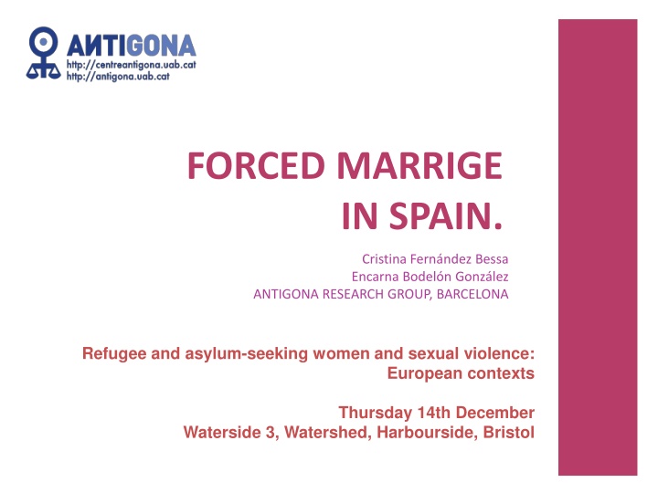 forced marrige in spain