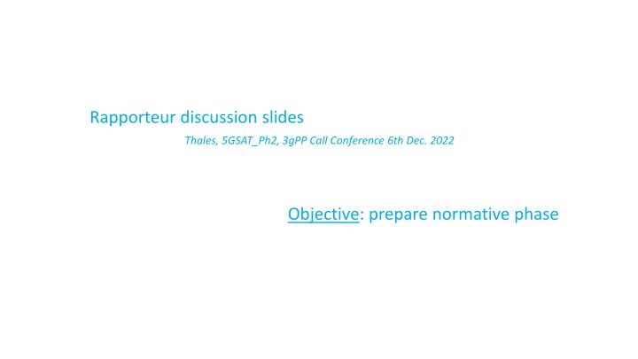 rapporteur discussion slides