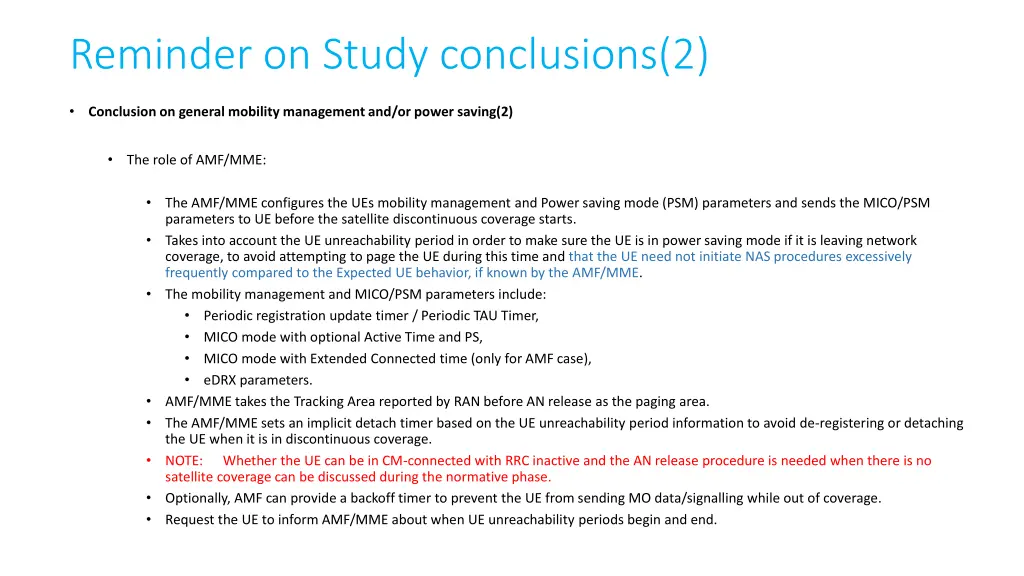 reminder on study conclusions 2