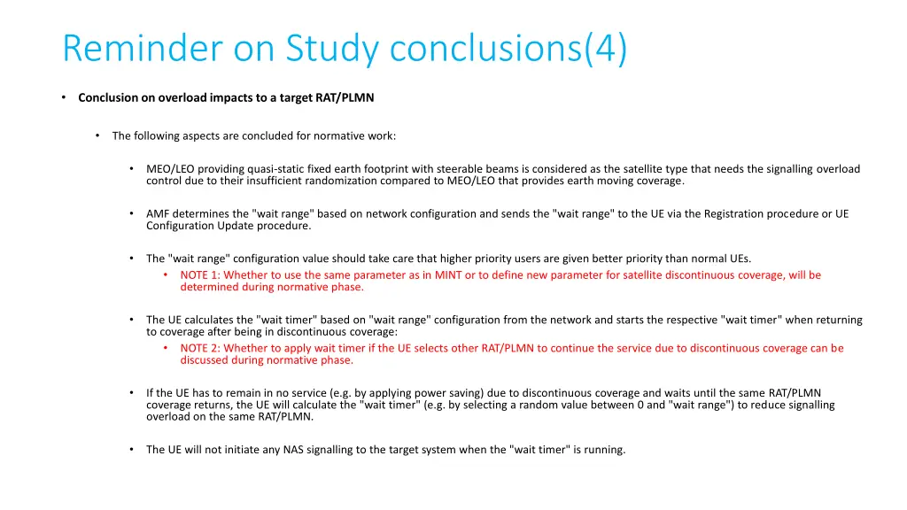 reminder on study conclusions 4