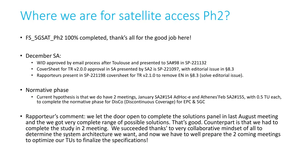 where we are for satellite access ph2