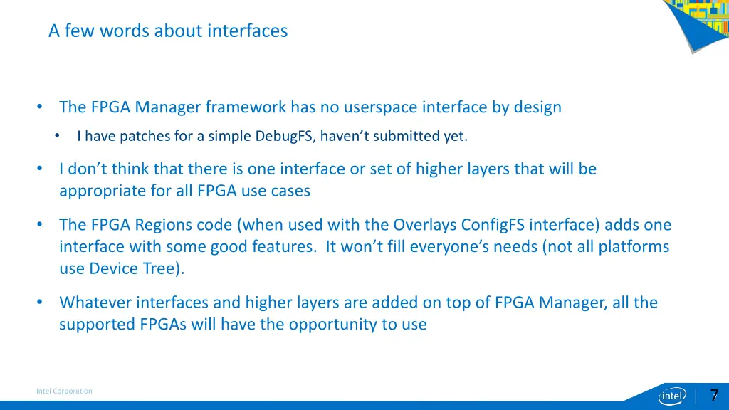 a few words about interfaces