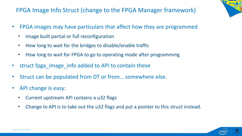 fpga image info struct change to the fpga manager