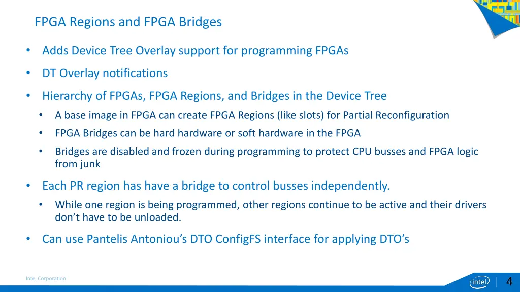 fpga regions and fpga bridges