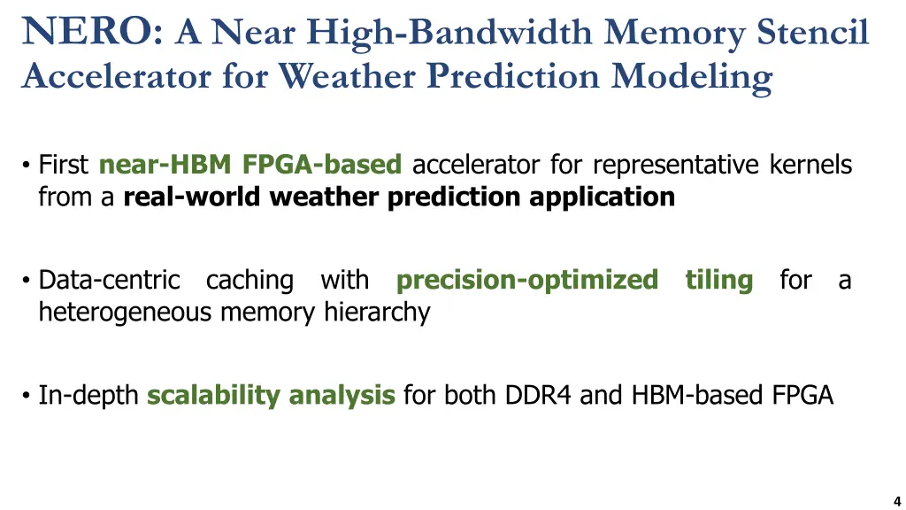 nero a near high bandwidth memory stencil