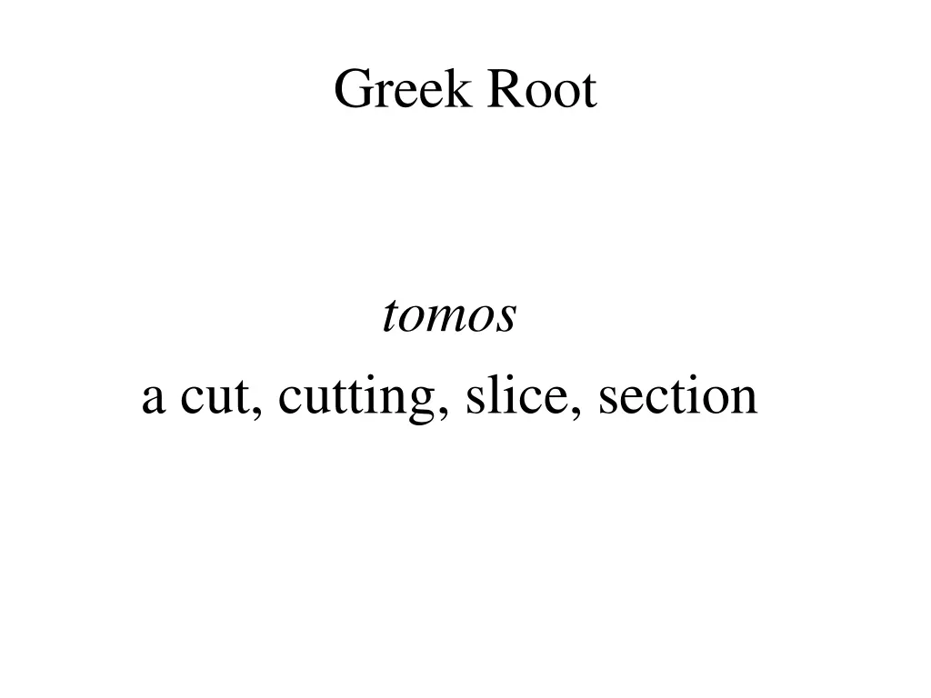 greek root