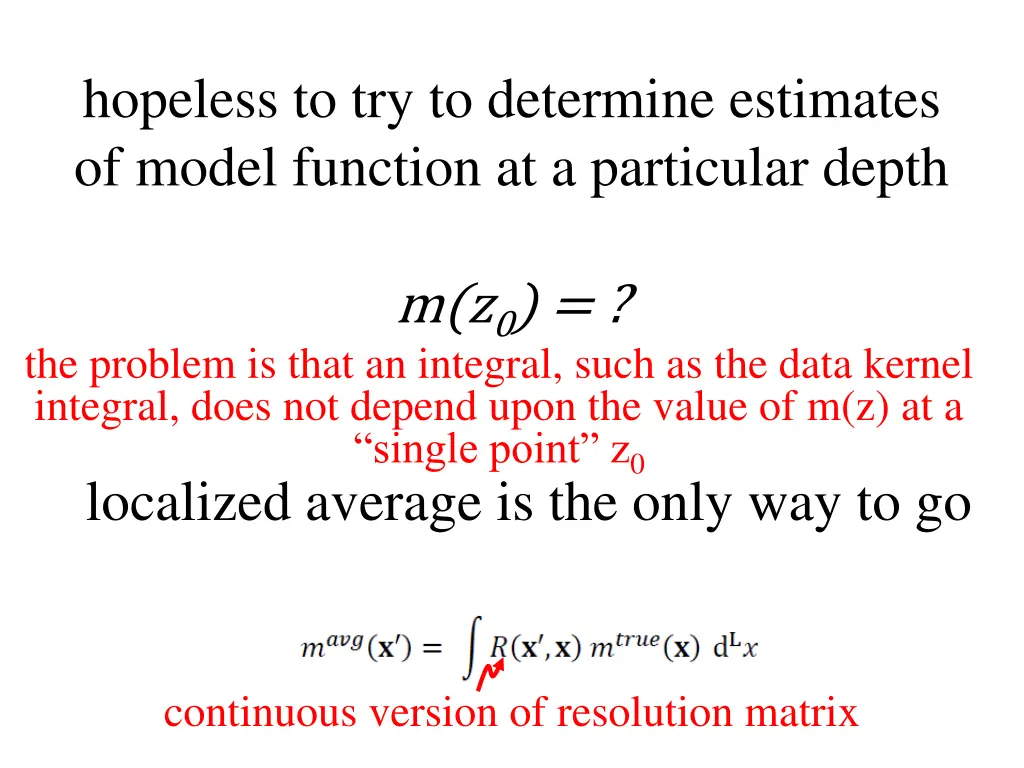 hopeless to try to determine estimates of model 1