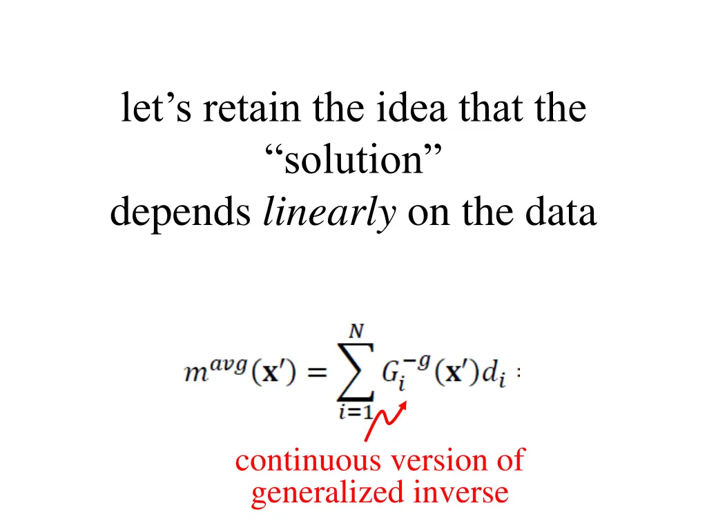 let s retain the idea that the solution depends 1