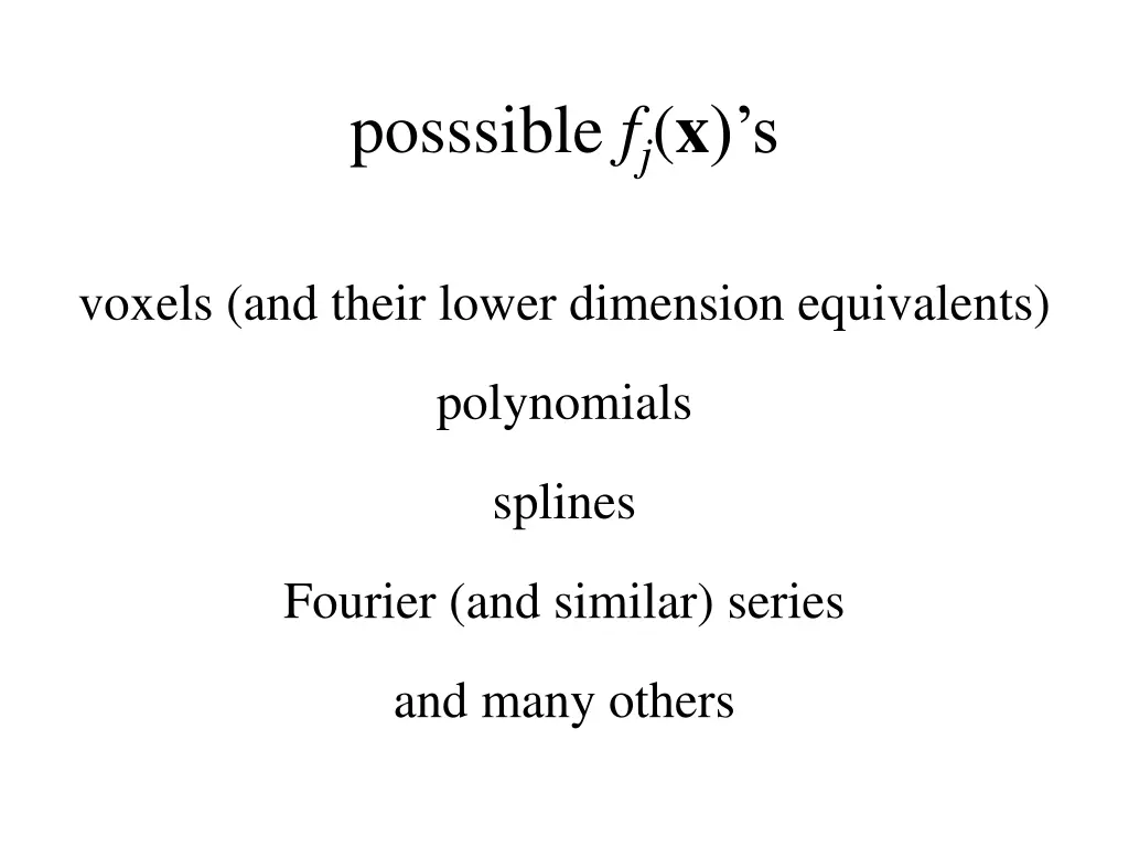 posssible f j x s