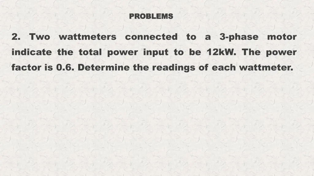 problems problems 1