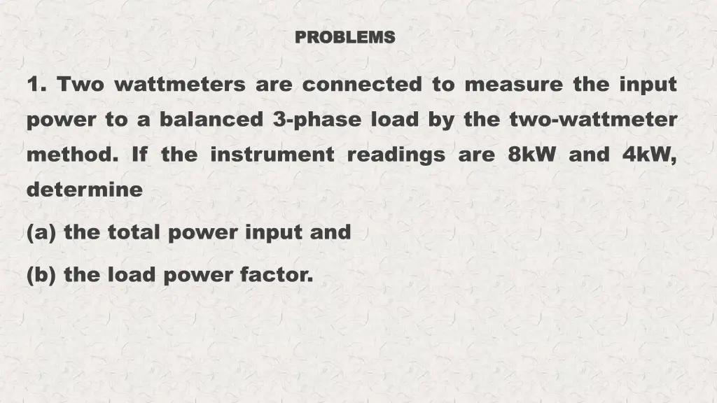 problems problems