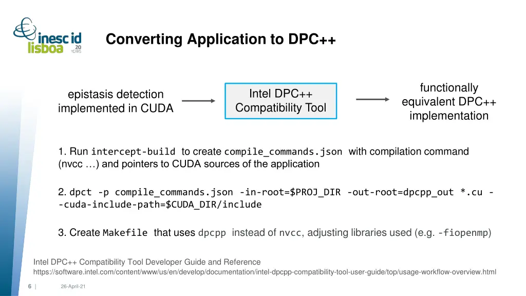 converting application to dpc