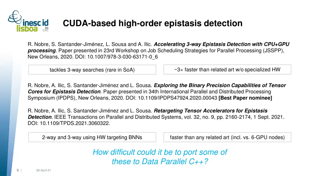 cuda based high order epistasis detection
