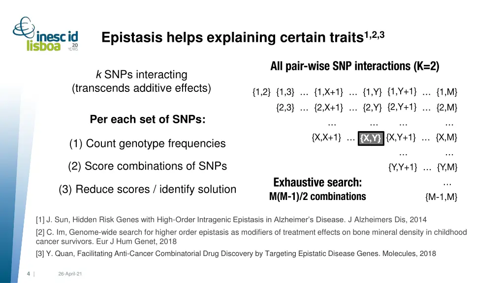 epistasis helps explaining certain traits 1 2 3