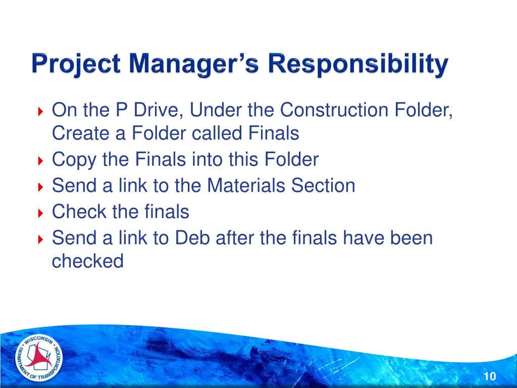 on the p drive under the construction folder