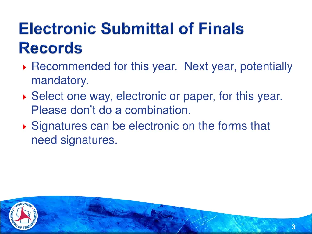 recommended for this year next year potentially