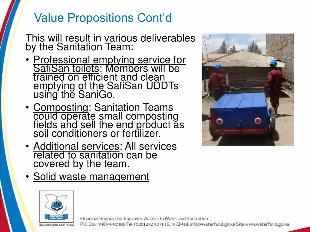 value propositions cont d