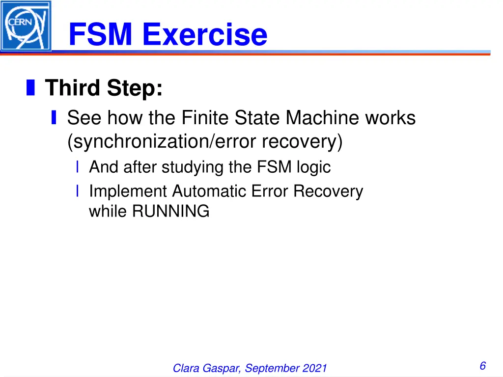 fsm exercise